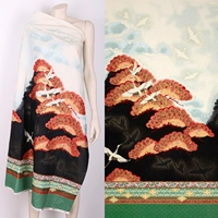 Châu Âu và Hoa Kỳ retro và gió làm bằng tay vải tự làm vải cotton co giãn cống vải lụa họa tiết