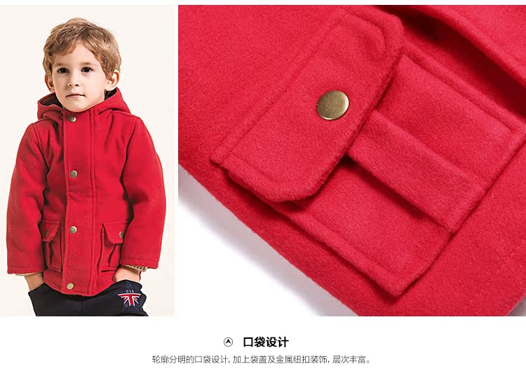 Manteau pour garcon en mélange - Ref 2161373 Image 12