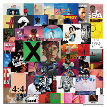 60 Records Cover nostalgia for classic Hong Kong Department Laptop Electric Car Suitcase Stickers