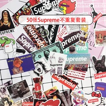 50 waterproof logo tidal luggage stickers computer skateboard guitar mobile phone travel trolley box dead flying stickers