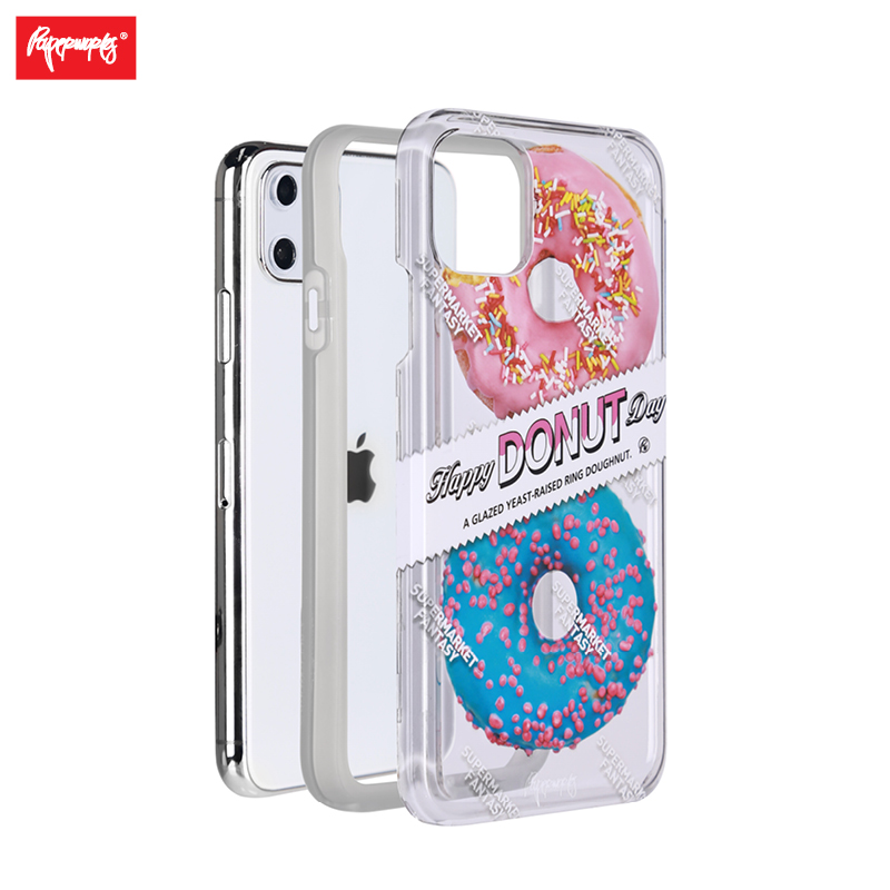 PAPERWORKS] Original two doughnuts apply Apple iPhone11ProMax full-pack side phone protection shell