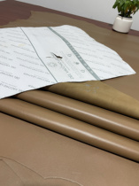 Italian del vacchio brown plain nappa sheepskin genuine leather about 1mm soft