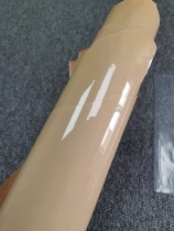 Italian evaporated tea lacquered lambskin Leather Leather material about 0.8mm is upright