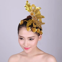 Желтый золотой аксессуар для волос