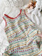 Korean Style Sweet Printed Women's Summer Camisole Baby Cotton Gauze Nightdress 2025 New Model Can Be Worn Outside Home Dress