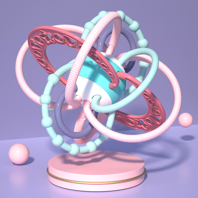 Manhattan Hands Catch Ball Baby Toy Newborn Toddler Puzzle 4 gripping training 2 3 3-6 months old