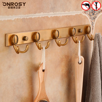 Clothes hook Wall Wall European antique toilet bathroom door rear clothes hook row hook-free adhesive hook