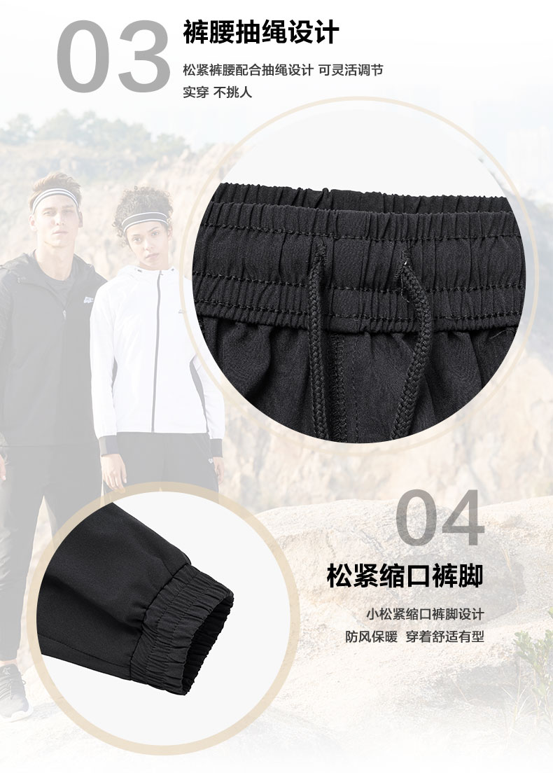 Quần thể thao Jordan 2019 xuân mới đóng miệng bê dệt quần thể thao quần tây nữ quần âu - Quần thể thao quần chạy bộ nam 2 lớp