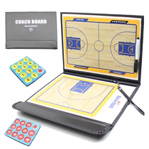 Basketball tactical board professional portable football coach command board tactical disk game training magnet volleyball folding book