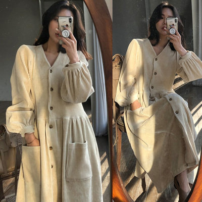 Pregnant Woman Autumn Clothing Suit Fashion style 2021 Fall gestation Fashion Spring autumn new dress in autumn Long version of dress