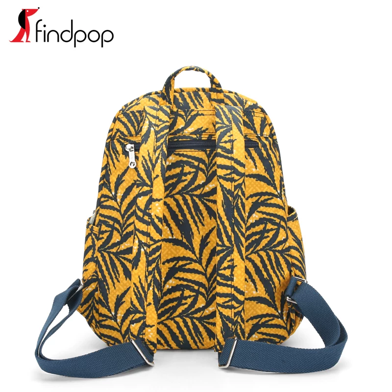 [Clearance does not return] Findpop waterproof nylon printed backpack female light canvas backpack