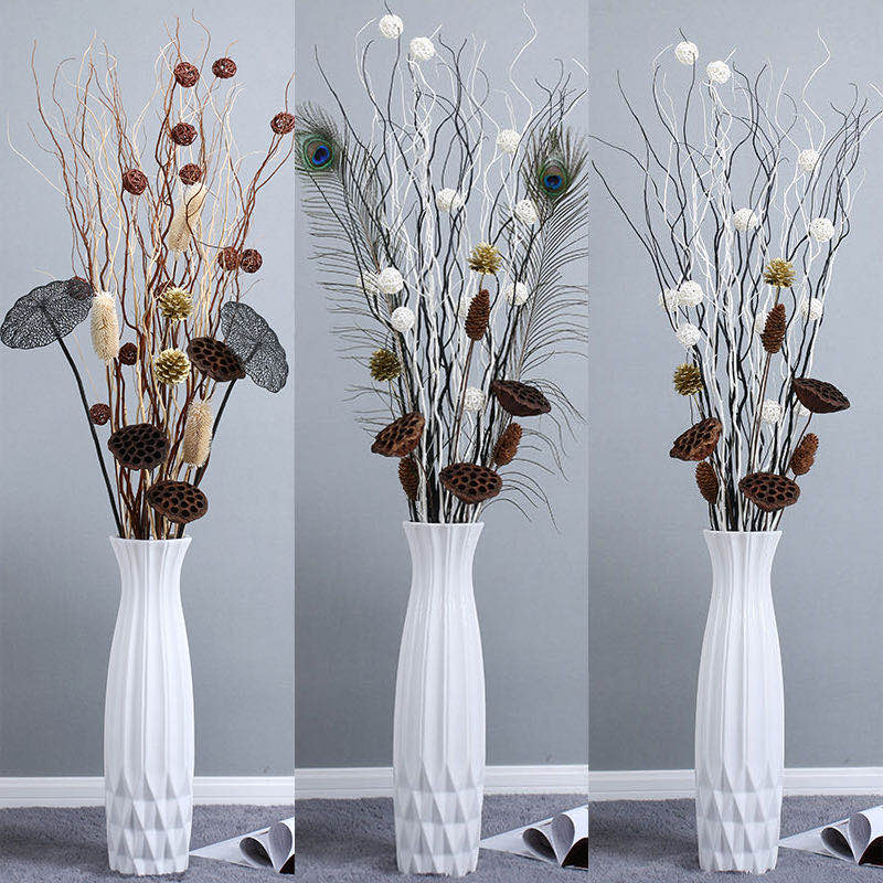 Dry Branches Fake Flower Emulation Vase Pendulum Pieces Living-room Floor Drying Flowers Home Residence Decoration Display Window Hyun Guan Guan Willow Branches