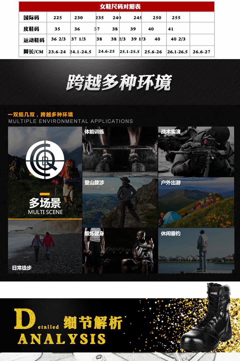 Boots militaires en cuir - porter - Ref 1398549 Image 12