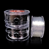 Импортные эластичные прозрачные бусины, браслет из бисера, четки из круглых бусин из грецкого ореха, резинка