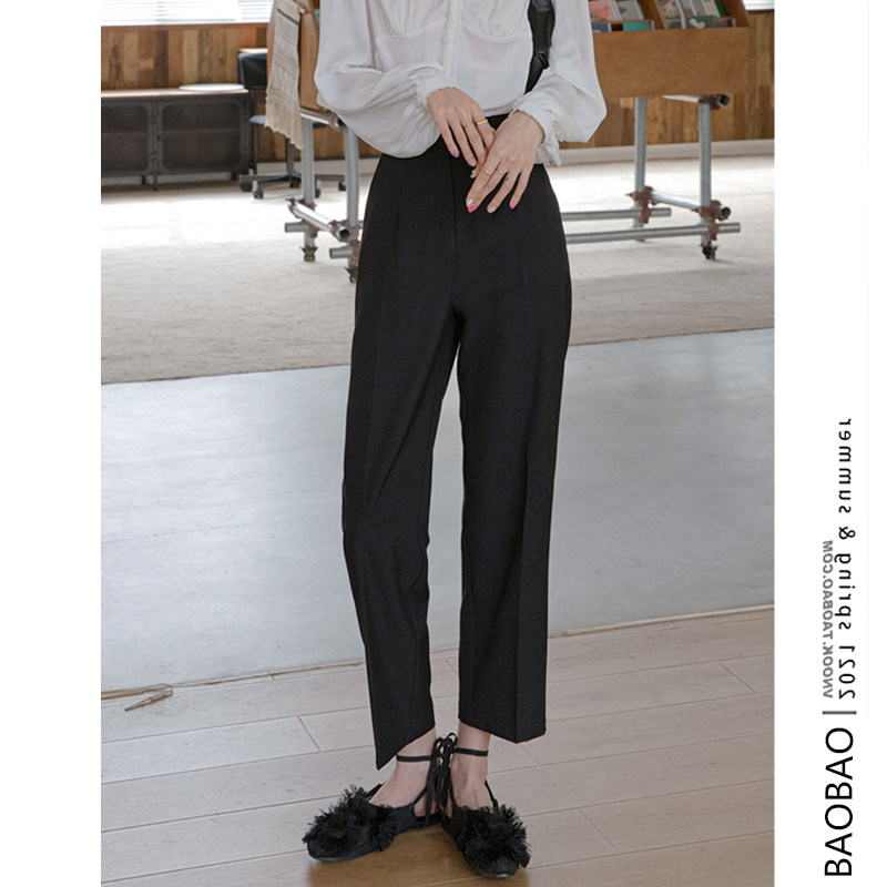 Pregnant woman Western dress pants Spring and autumn outside wearing fashion loose straight cylinder Thin Pendant Sensuality 90% Pants Summer Thin