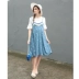 S 婕 Quần bà bầu Tây thời trang phù hợp với áo thun ngắn tay mùa hè dài quai voan đầm mùa hè phù hợp với áo hai dây - Áo thai sản váy bầu mùa hè Áo thai sản