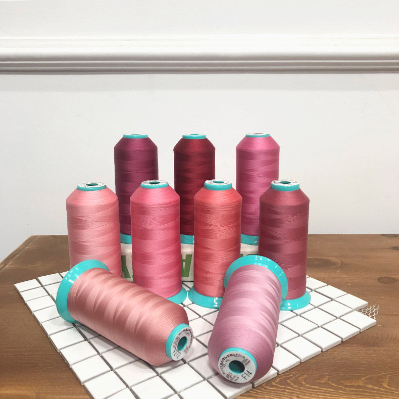 60 fan elastic Japanese Fujik silk patchwork sewing machine thread long fiber king pagoda thread 5000 meters red