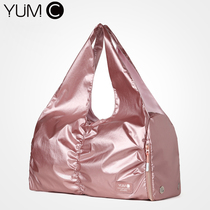 American YUMC fitness bag womens bag tide shoulder yoga bag training sports bag female fitness portable wet and dry separation