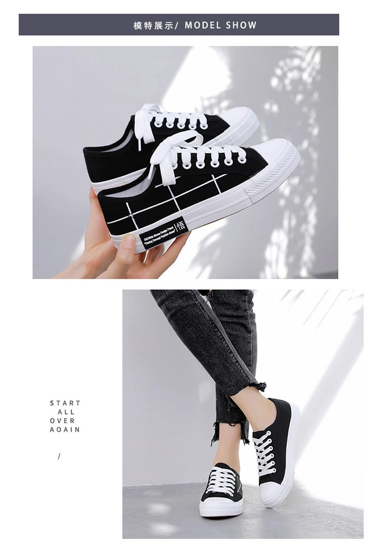 Giày vải nữ 2018 hè mới phiên bản Hàn Quốc của giày sinh viên hoang dã Harajuku ulzzang Hong Kong hương vị giày retro shop giầy nữ