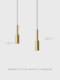Italian Minimalist Bedroom Bedside Pendant Light, All-Copper Background Wall Corner Small Pendant Light, Single-Head and Double-Head Ambient Spotlight