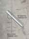 Italian Minimalist High-End Stainless Steel Bedroom Bedside Pendant Light Long Rod Art Single-Head Pendant Rod Strip Spotlight Silver Lamp
