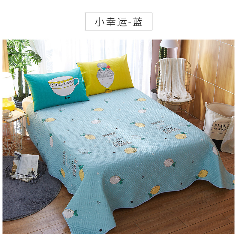 Khăn trải giường đơn mảnh Châu Âu bông quilted quilted quilted Hàn Quốc quilted bed bed trải giường ba bộ ga trải giường mùa hè