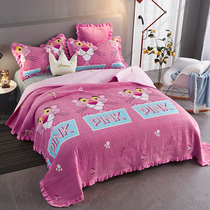 Crystal velvet cotton sheets single piece tatami thickened winter milk velvet single student dormitory quilt single three-piece set