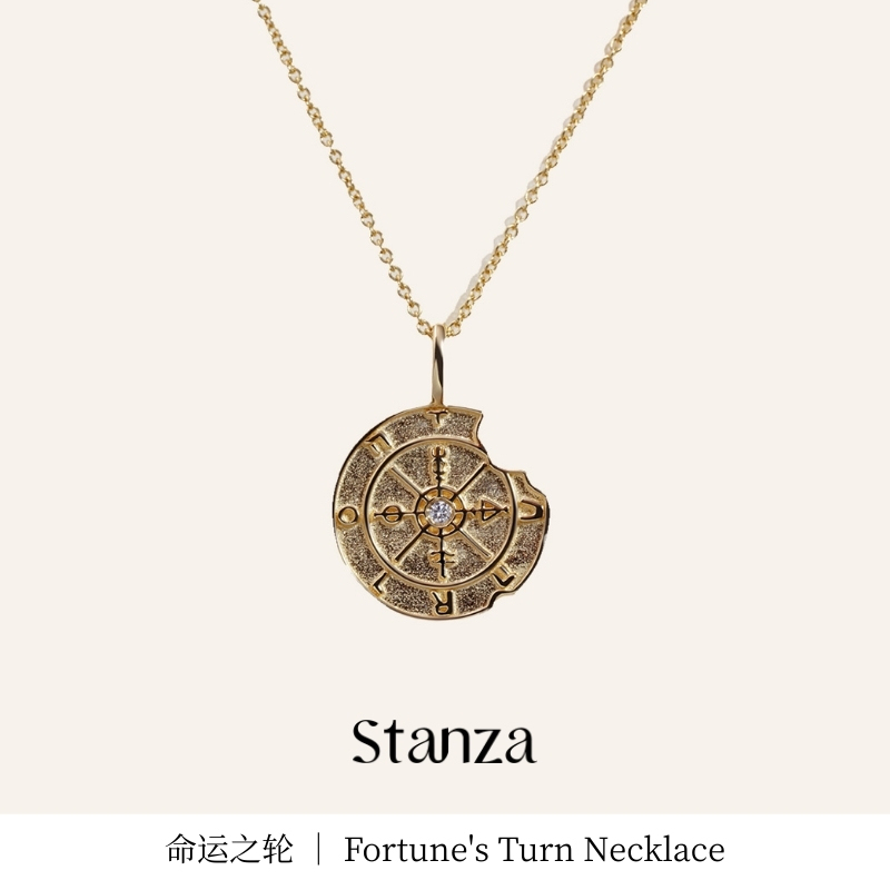 Stanza Wheel of Fortune 2026 Popular Roman Coin Necklace Lucky Pendant Retro Stanza Wheel of Fortune 2026 Popular Roman Coin Necklace Lucky Pendant Retro
