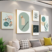 Living room decoration painting irregular combination hanging painting sofa behind the background wall hanging painting atmosphere mural hanging on the wall