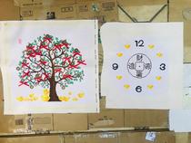 Welfare White Vegetable Price KS Cross Stitch Finished Hand Embroidered Money Tree Ruyi Edition 57 * 59 53 * 50 cm