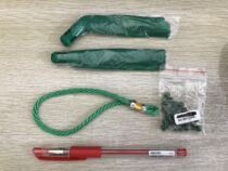 KS cross stitch car hanging accessories double-sided embroidery three-dimensional embroidery special Chinese knot-green belt beads