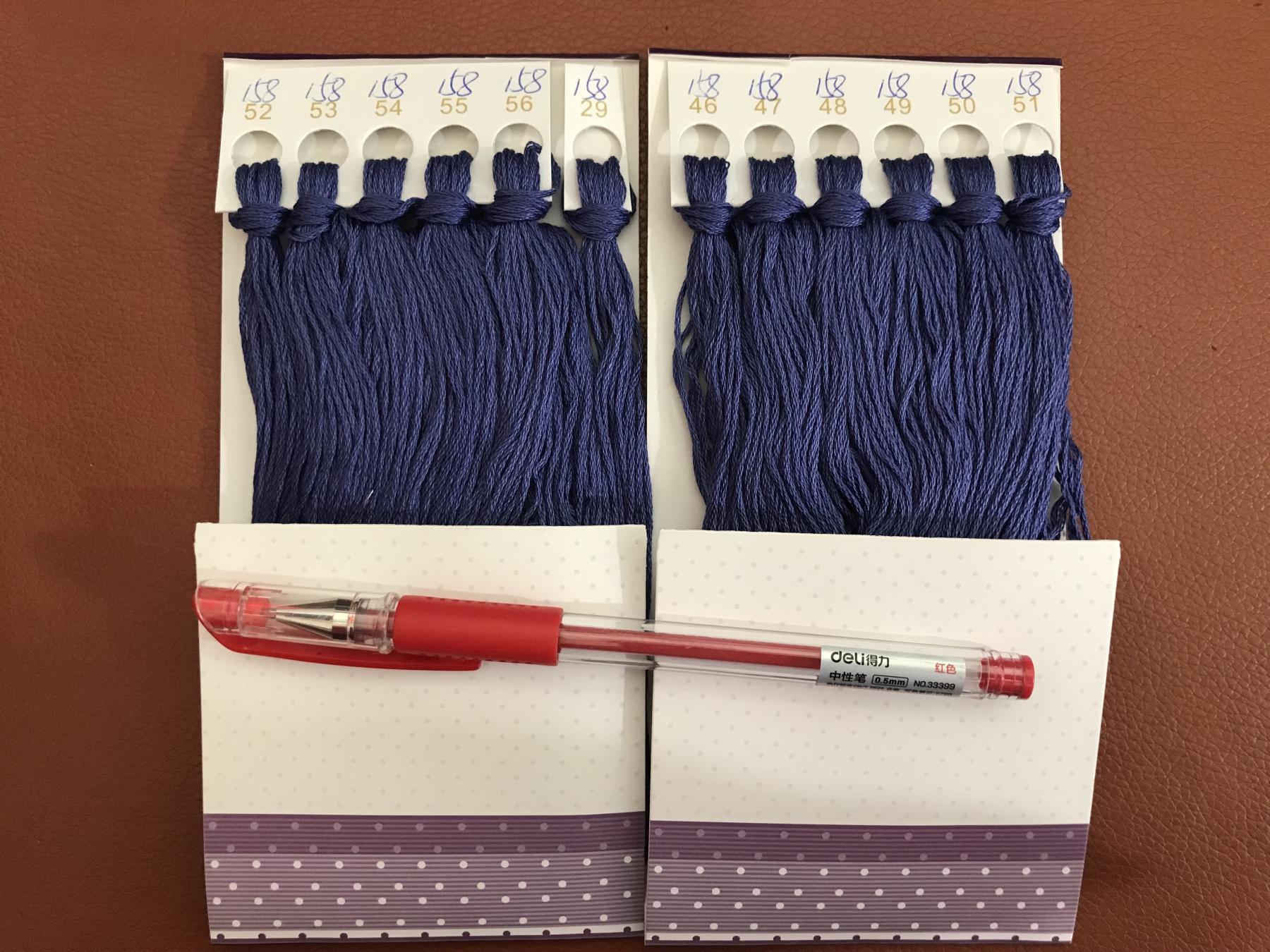 Pure cotton KS embroidery line Standard Line Number 158 12 branches (one 8 roots) Supplementary Wire Wiring KS Cross Stitch Embroidery