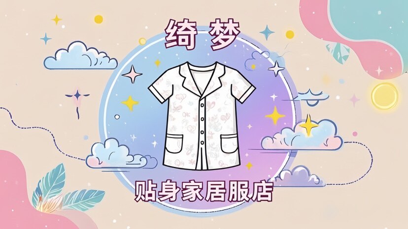绮梦贴身家居服店的LOGO