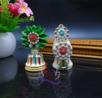 New resin painted Doma food eight flowers eight supply flower eight supply DOMA height about 6cm