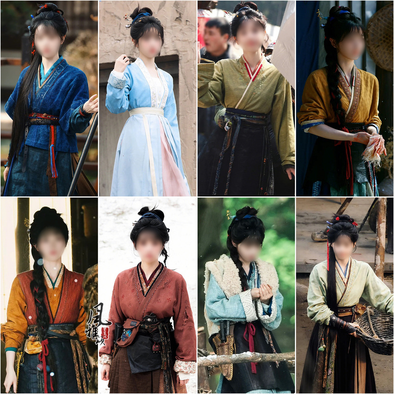 Hanfu Style Similar to Zhu Yu, Fan Changyu, and Tian Xiwei'S, Made of Linen, for Everyday Wear, Ancient Costume from the Tang and Song Dynasties, Pastoral Style, Playful Outfit for a Village Girl