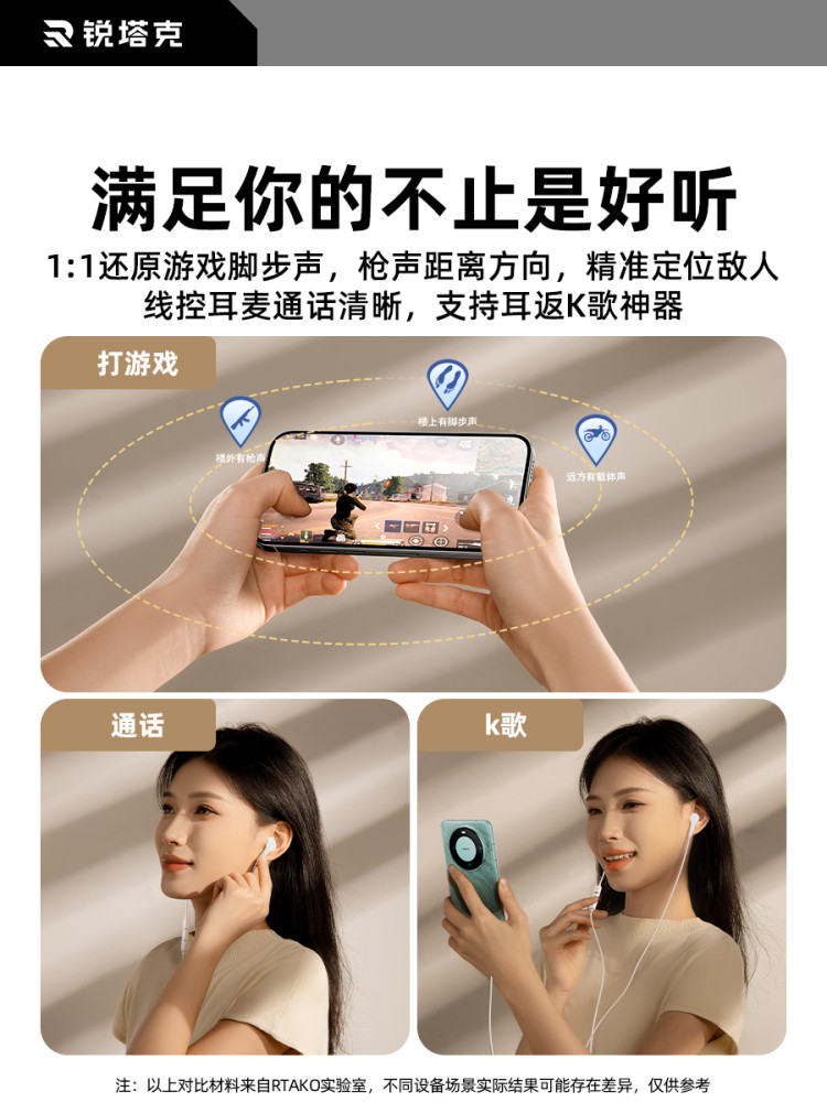 25 New Models of Type-C Interface High-Quality Wired Round-Hole Computer Headphones with Sleep Noise Reduction, Suitable for Huawei and Xiaomi