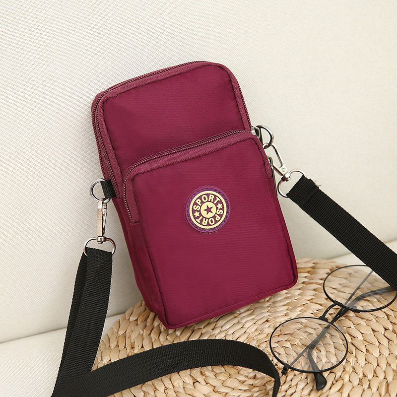 Shoulder crossbody bag Mobile phone wrist arm bag Oxford cloth coin purse women's bag Halter neck oblique cross mini small cloth bag