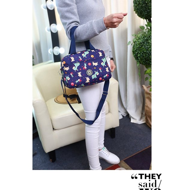 Hàn quốc phiên bản của Oxford xếp nếp vai túi Messenger túi nylon chống thấm nước giản dị nữ túi thể thao du lịch xách tay túi xách túi xách cầm tay nữ