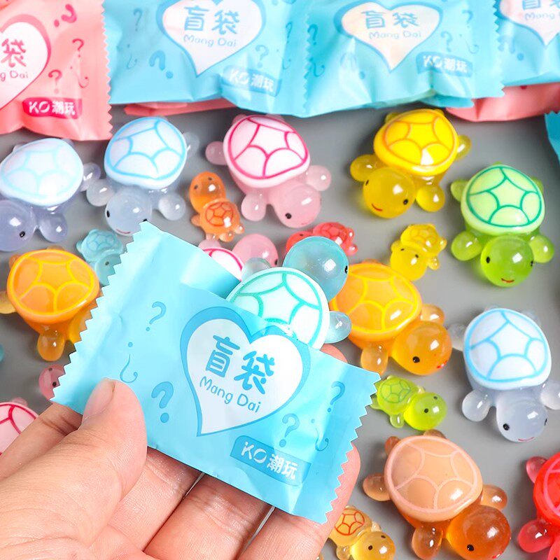 网红夜光乌龟盲袋小礼物儿童小学生奖励盲盒拆拆乐玩具发光小物件