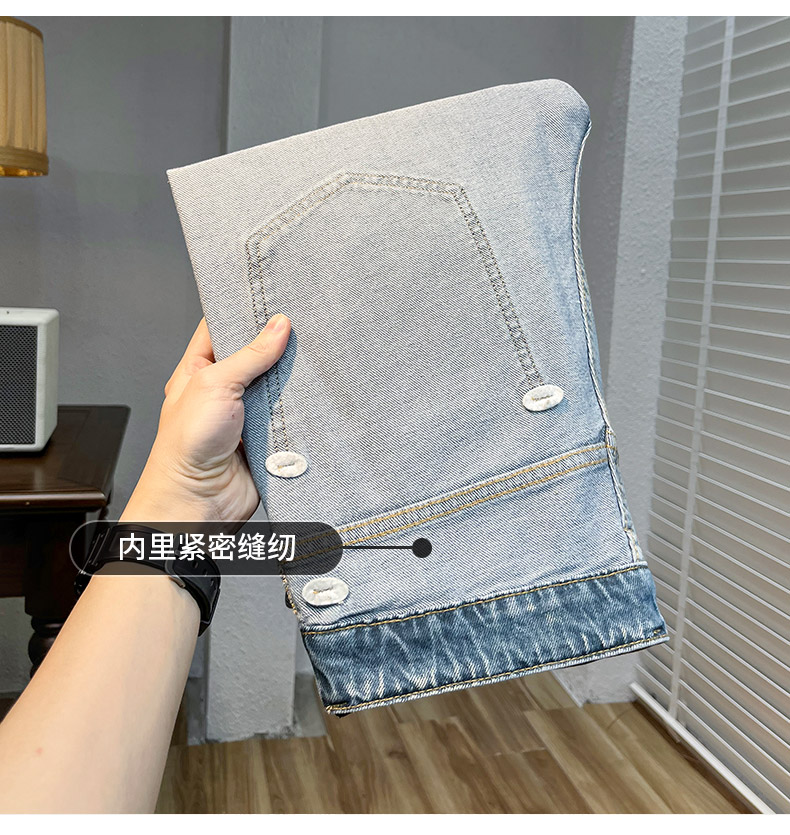 C3814 1380K QUẦN NAM AIMREAG PHỤC CỔ CỔ ĐIỂN THÊU HỌA TIẾT HOA THỜI TRANG NAM JEAN BÒ G04 SẢN PHẨM MỚI