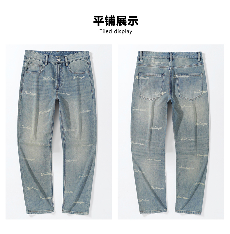 C3898 1520K QUẦN NAM AIMREAG MÙA HÈ PHONG CÁCH ÂU MỸ HỌA TIẾT HOA THỜI TRANG NAM JEAN BÒ G04 SẢN PHẨM MỚI