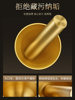 Upgraded Thickened Solid Brass Medicine Bowl and Pestle for Grinding and Mixing Traditional Chinese and Western Medicine Powders