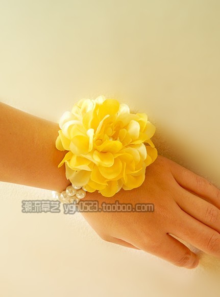 Phiên bản Hàn Quốc mới của bãi biển ảnh boho hoa ngọc trai ngọt ngào vòng tay hoa cổ tay hoa nữ nhân tạo vòng ngọc bích