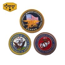USMARINES US Navy Seal Commando Flying Eagle Round Embroidered Magic Sticker Badge Arm badge Badge Stickers