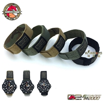  COMBAT2000 1 inch Tactical Secret Service Watch with Army Fan Tactical Army Strap Bracelet Velcro Wrist Strap