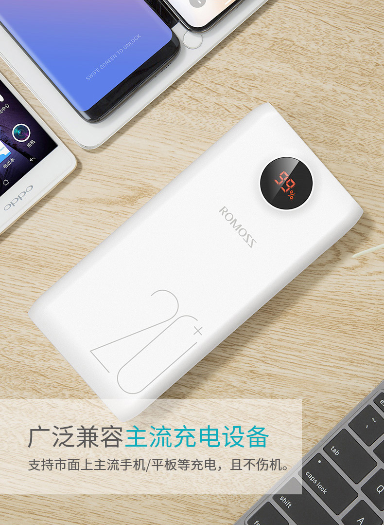 Luoma Shi 20.000 mA 18W hai chiều sạc nhanh dung lượng cao kho báu kê sạc Huawei của Apple điện thoại Oki phổ cầm tay điện thoại di động Luoma Shi nam và nữ cửa hàng flagship chính thức xác thực - Ngân hàng điện thoại di động sạc dự phòng nhanh
