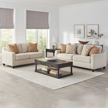 American-Style Vintage Cotton and Linen Latex Sofa, French Simple and Beautiful Small Apartment Living Room Single, Double, and Triple Country-Style Leisure Sofa