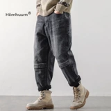 Ретро приталенные джинсы, комбинезон, штаны для отдыха, осенние, в американском стиле, свободный крой