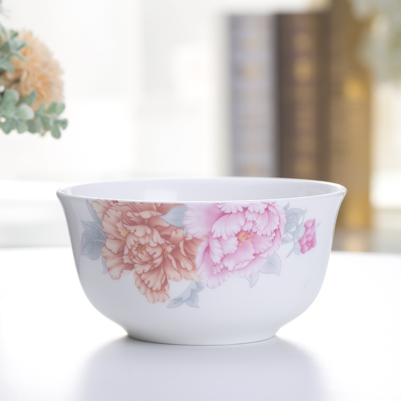 Yao hua ceramic ipads China rice bowls of household microwave oven creative rainbow such as bowl 6 pack with tableware can form a complete set of loading