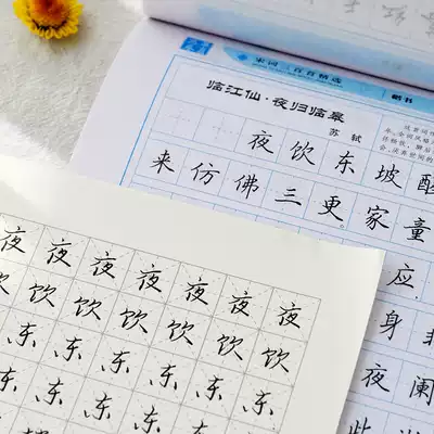 Xiaochun Day and Wenchuang Xiao Xiong's self-use copybook Tian Yingzhang regular script Tang poetry and Song Ci students adult hard pen